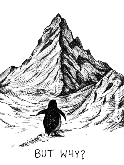 Unisex Classic Crew T-Shirt BUT WHY PENGUIN?