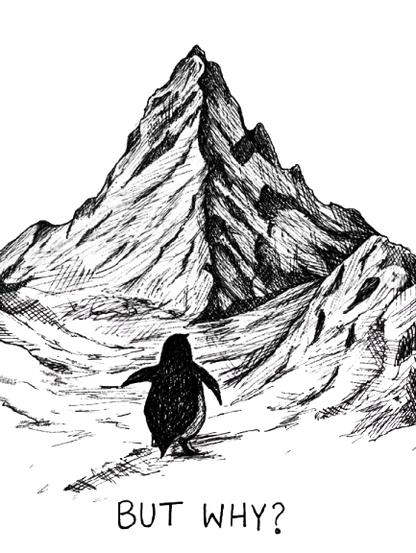 Unisex Classic Crew T-Shirt BUT WHY PENGUIN?